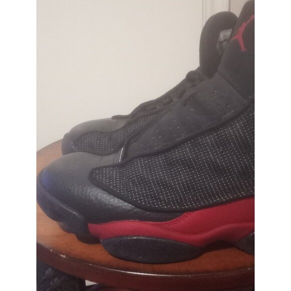 Men's Nike Air Jordan 13 Retro Bred 2017 Size 9.5 41457-004 Black Red - Picture 10 of 15